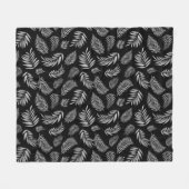 Tropisch lederen patroon 4 fleece deken (Voorkant (Horizontaal))