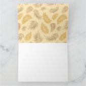 Tropisch lederen patroon 6 bedankkaart (Binnen)