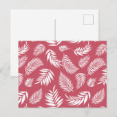 Tropisch lederen patroon 8 feestdagenkaart (Voorkant / Achterkant)