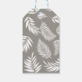 Tropisch lederen patroon 9 cadeaulabel (Achterkant)