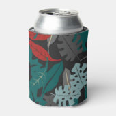 Tropisch lederen patroon blikjeskoeler (Blikje Voorkant)