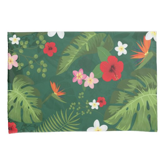 Tropisch lederen patroon kussensloop (Voorkant-Rechts)