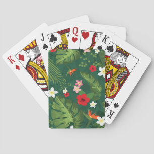 Tropisch lederen patroon pokerkaarten