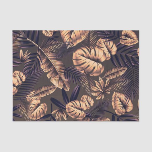 Tropisch lederen patroon tissuepapier (Voorkant)