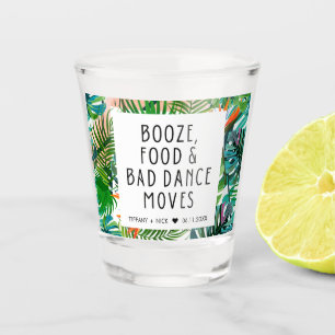 Tropisch lef Funny Beach Wedding Favor Shot Glas
