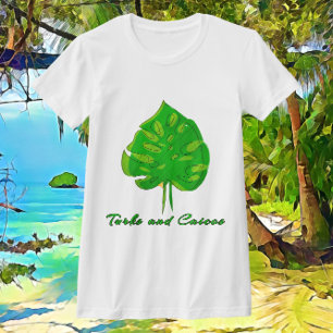  tropisch lef van Turks en Caicoseus T-shirt