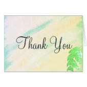 Tropisch lef Waterverf bruiloft (Voorkant Horizontaal)