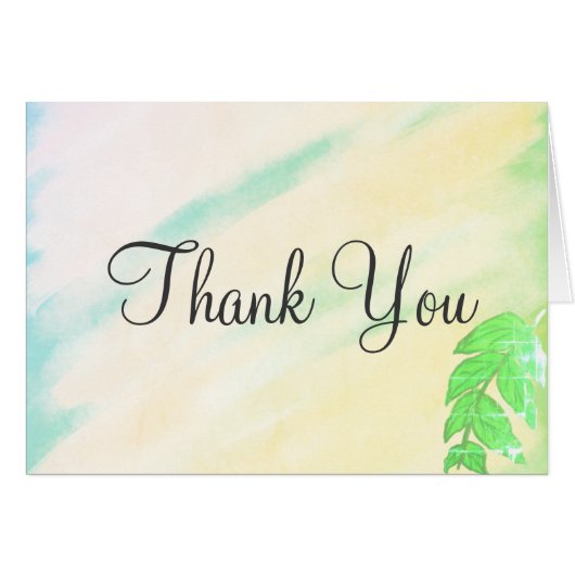 Tropisch lef Waterverf bruiloft (Voorkant Horizontaal)