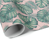 Tropisch lefpatroon cadeaupapier (Rol Hoek)