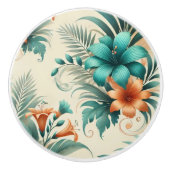 Tropisch licht keramische knop (Voorkant)