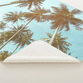 Tropisch Lijst: Abstracte palmbomen Sherpa Deken (3/4)