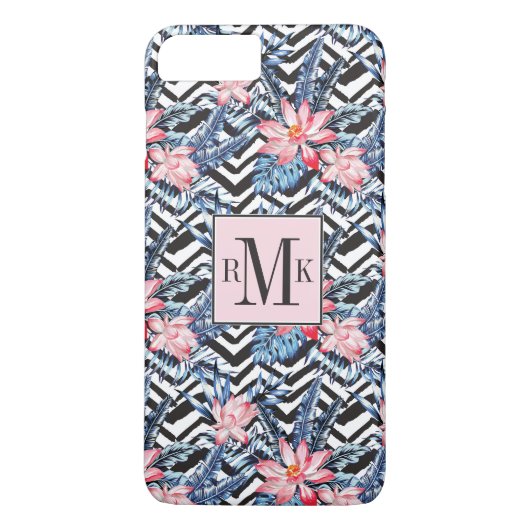 Tropisch Lotus Flower Pattern Case-Mate iPhone Case (Achterkant)