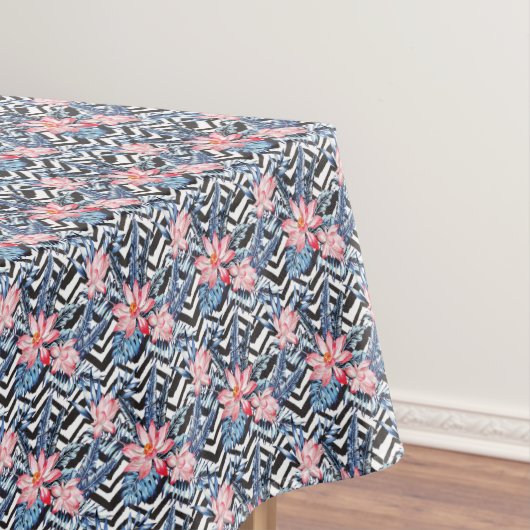 Tropisch Lotus Flower Pattern Tafelkleed (Voorbeeld)