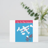 Tropisch  luchtvervoer briefkaart (Staand voorkant)