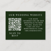 Tropisch Magnolia White Green Red Informatiekaartje (Voorkant)