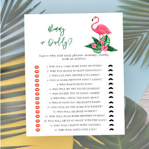 Tropisch - mama of papa baby shower spel