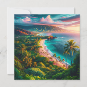 Tropisch Maui-eiland paradijs Kaart