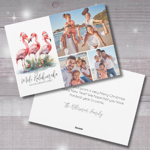 Tropisch Mele Kalikimaka Kerst Foto Feestdagenkaart