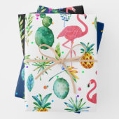 Tropisch Melody Pattern vogels & bloemen Inpakpapier Vel (In situ)