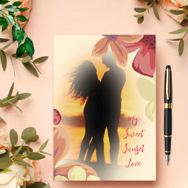 Tropisch M'n ondergaande zon liefde Kaart