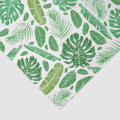 Tropisch modern groen bladpatroon tissuepapier (Detail)