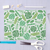 Tropisch modern groen bladpatroon tissuepapier (Craft)
