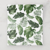 Tropisch Modern Palm Beach Bloemen Goud Blad (Binnenkant ongevouwen)