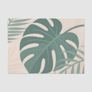 Tropisch Monstera-blad Botanische Sereniteit Tissuepapier