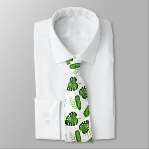 Tropisch Monstera blad groen botanisch Stropdas