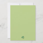 Tropisch Monstera-blad op zwarte trouwuitnodiginge (Achterkant)