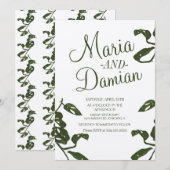 Tropisch Monstera Cheese Vine Kraft Weddenschap Kaart (Voorkant / Achterkant)