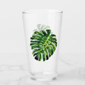 Tropisch Monstera Leaf - Exotic Glas (Voorkant)