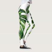Tropisch Monstera Leaf Leggings (Rechts)