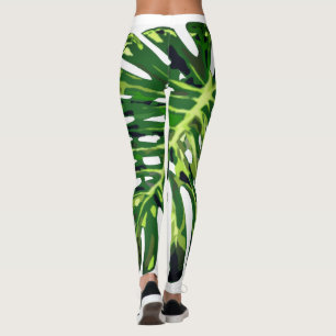 Tropisch Monstera Leaf Leggings