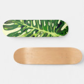 Tropisch Monstera Leaf - Skateboard (Horizontaal)