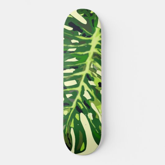 Tropisch Monstera Leaf - Skateboard (Voorkant)