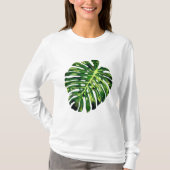 Tropisch Monstera Leaf T-Shirt - Vacking (Voorkant)