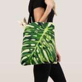 Tropisch Monstera Leaf Tas van Ctossbody Bag (Dichtbij)