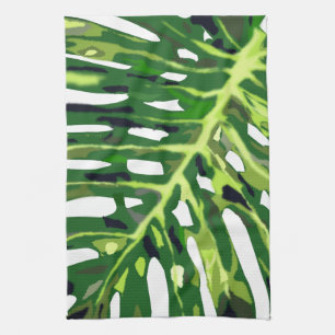 Tropisch Monstera Leaf - Theedoek