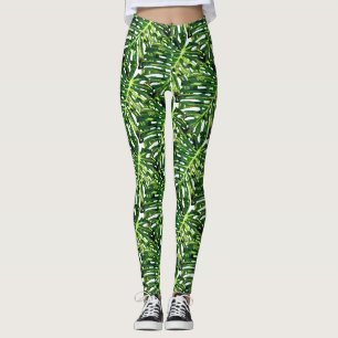 Tropisch Monstera Leaves 2 Leggings