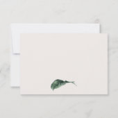 Tropisch Monstera Palm Leaf Hartelijk dank Bedankkaart (Achterkant)