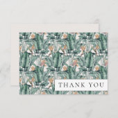 Tropisch Monstera Palm Leaf Hartelijk dank Bedankkaart (Voorkant / Achterkant)