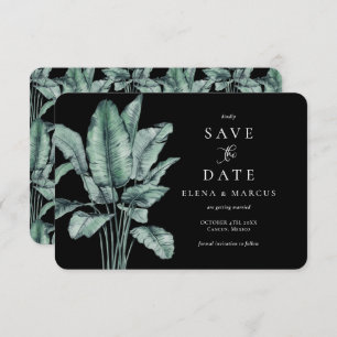 Tropisch Monstera slaat de datum op Save The Date
