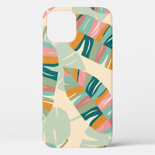 Tropisch naadloos patroon met abstracte bladeren. Case-Mate iPhone case (Achterkant)