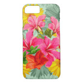 Tropisch naadloze hibiscus Case-Mate iPhone case (Achterkant)
