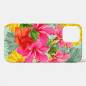 Tropisch naadloze hibiscus Case-Mate iPhone case (Achterkant (horizontaal))