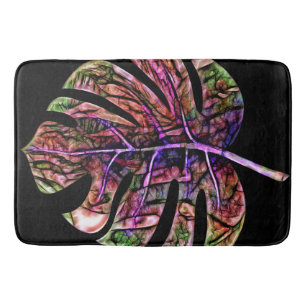 Tropisch Neon Bright Leaf Badmat