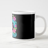 Tropisch Neon Flamingo Extra Grote Beker (Rechts)