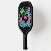 Tropisch Neon Flamingo Pickleball Paddle (Links)