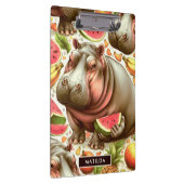 tropisch nijlpaardpatroon klembord (Rechts)